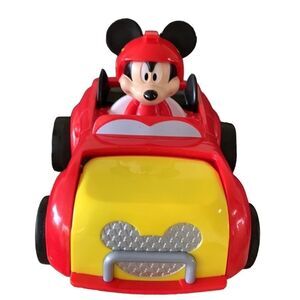 Disney Mickey Mouse roadster car - Transformer Talking red race car‎